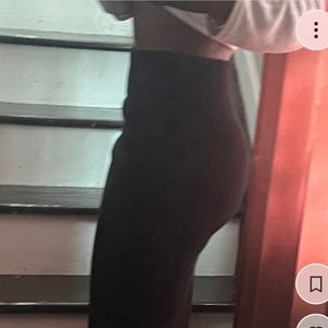 Long skirt with slit